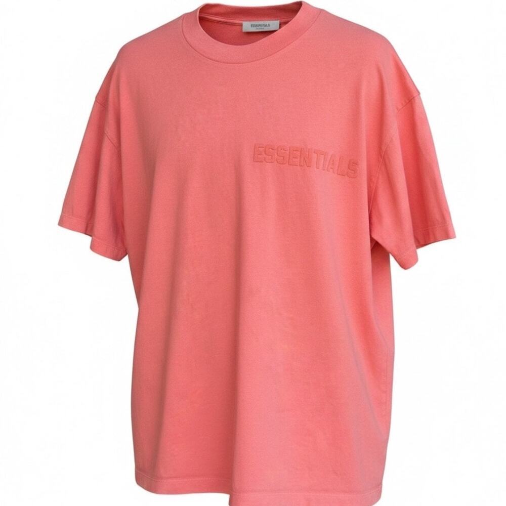 Fear of God Essentials Logo T-Shirt Orange Oversized Men's XL Streetwear
